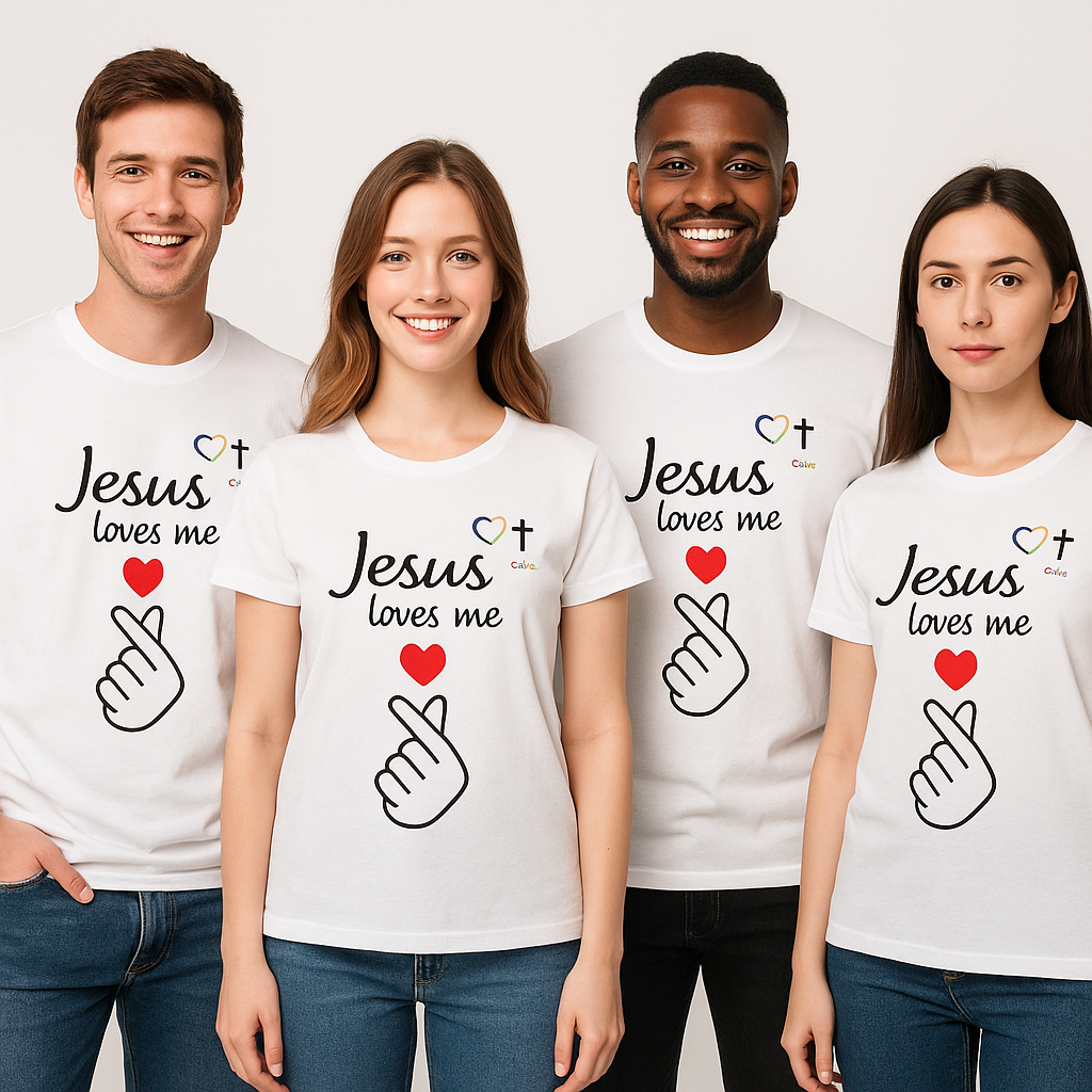 Camiseta Unisex “Jesus Loves Me” – Edición DeColores