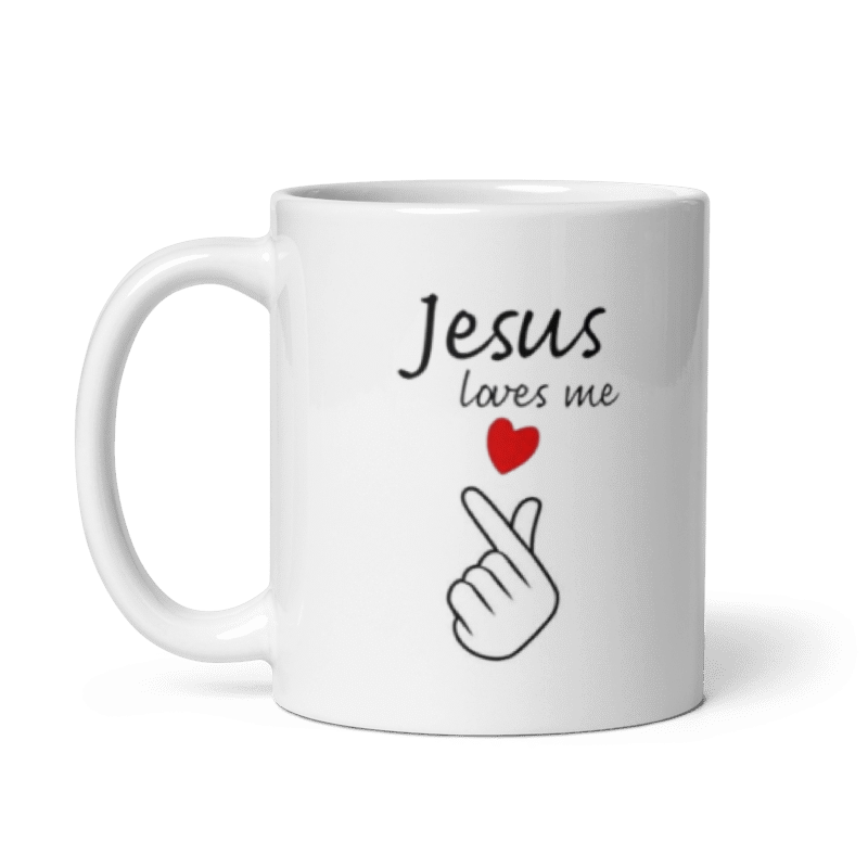 Taza Cristiana “Jesus Loves Me” – Edición De Colores